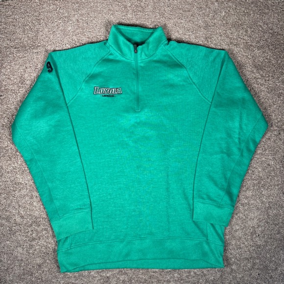 Under Armour Other - Under Armour Loyola Lacrosse Quarter Zip Storm Pullover Men's XL Green ColdGear